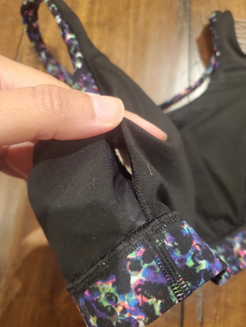 Lululemon Seawheeze Energy Sports Bra Summer Mirage Multi Print  Size 10 - Picture 9 of 10